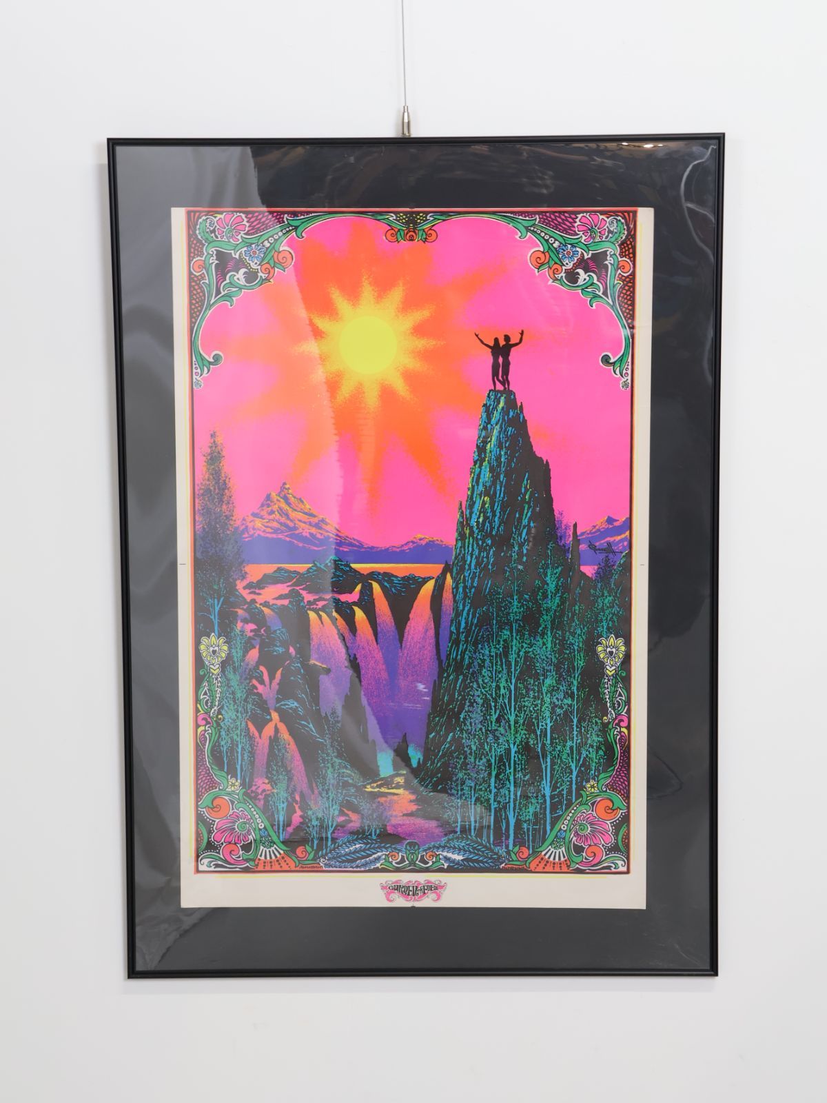 70s GAWDAWFUL 1970 ヴィンテージ ブラックライト ポスター 70s