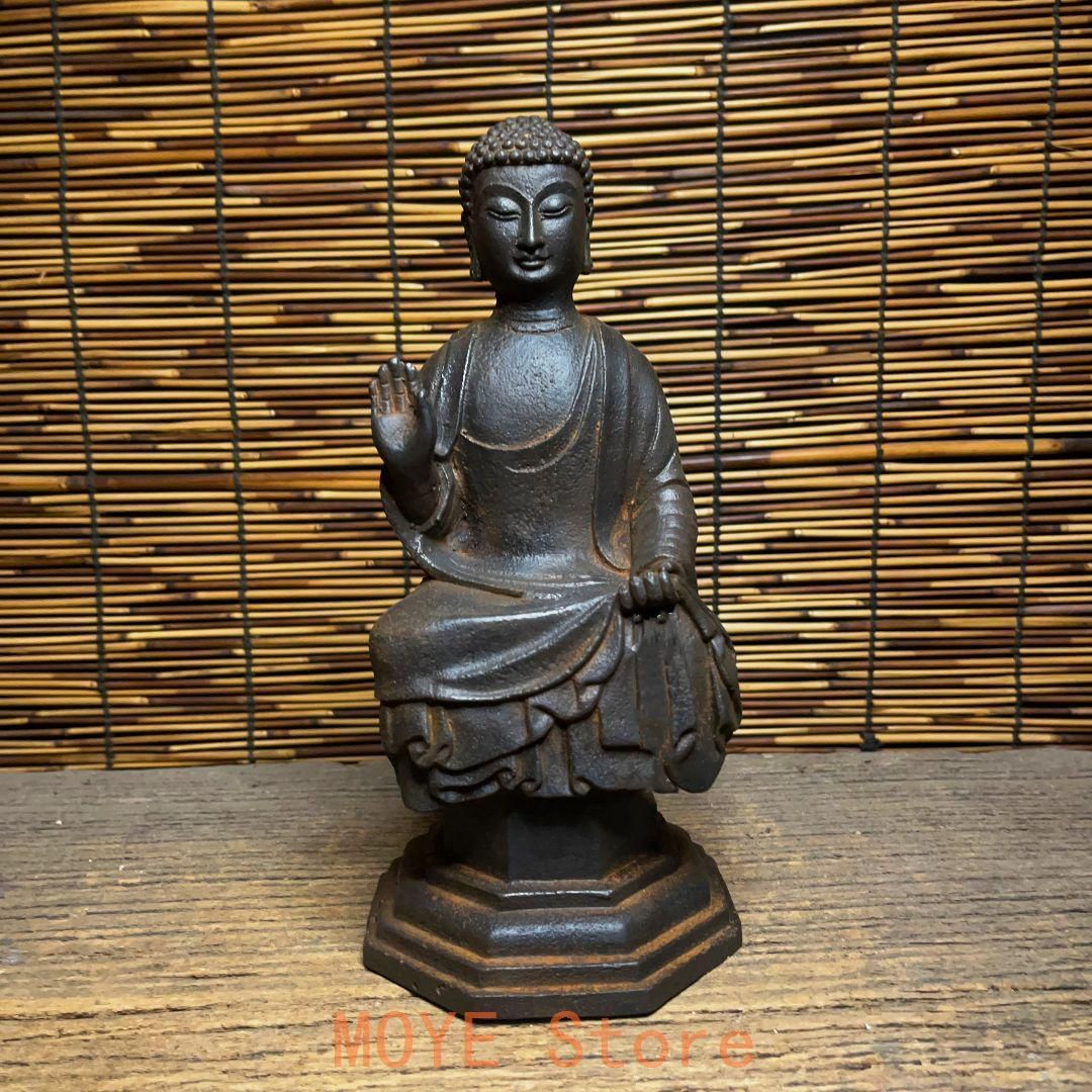 鉄器 鉄仏 千衣仏 釈迦牟尼仏坐像 仏教美術 工芸品 置物