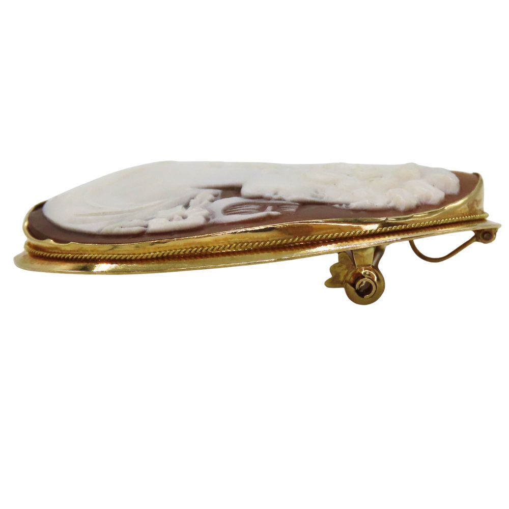 9CT GOLD HALL MARKED カメオ 2WAY ブローチ ペンダント 9CT GOLD HALL