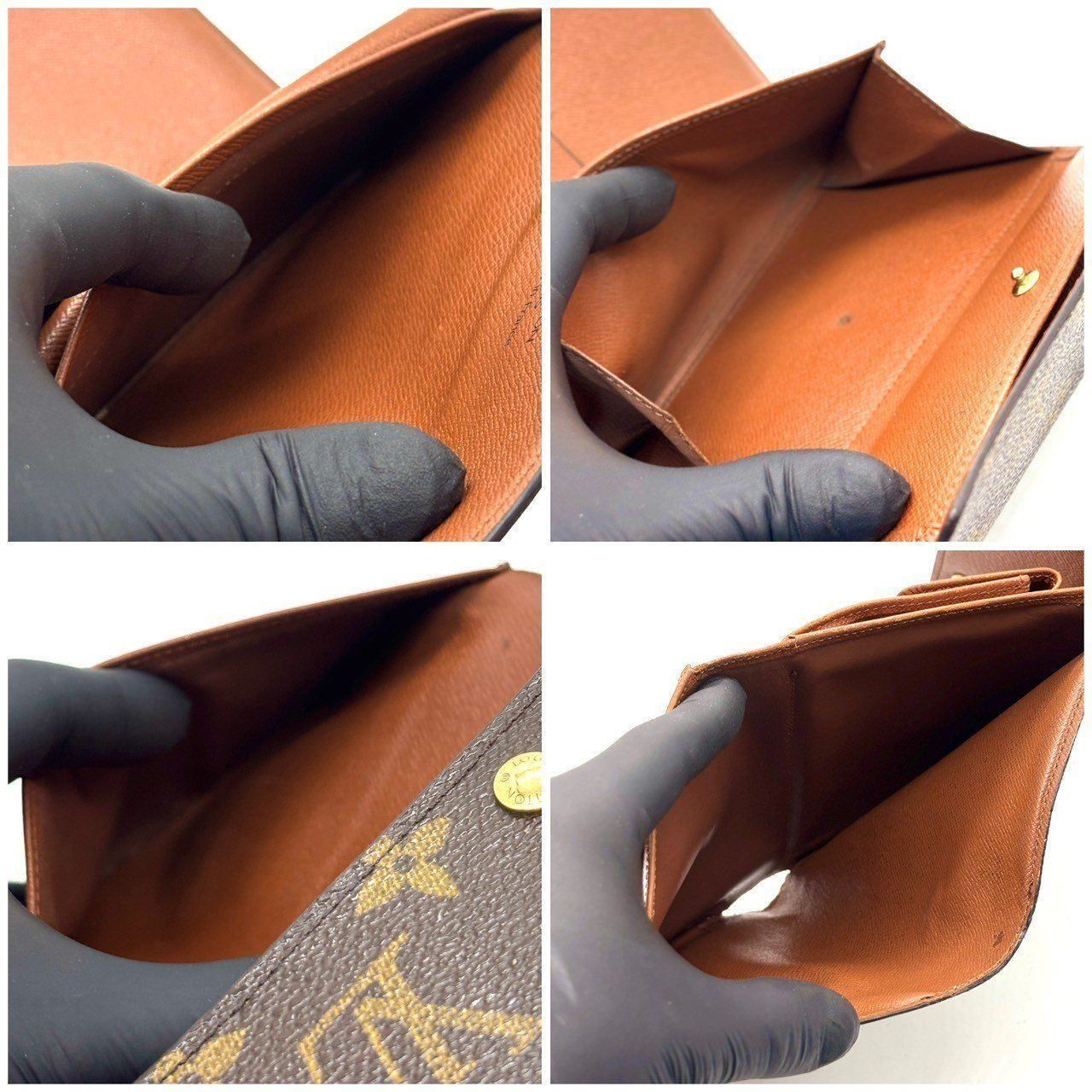 ルイヴィトン モノグラム エテュイパピエ 三つ折り財布 男女兼用