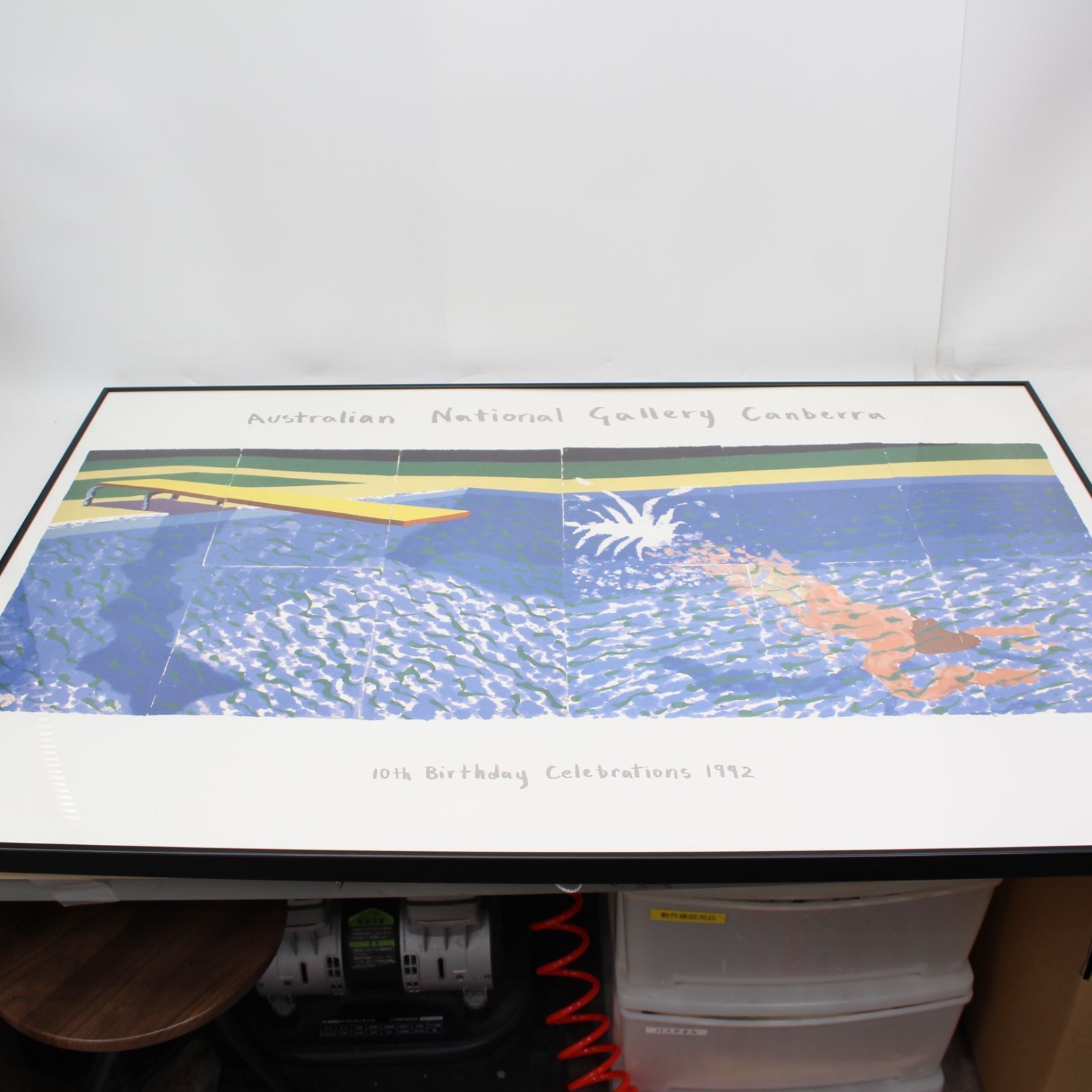 281)【貴重/額装品】ペーパープール デビット ホックニー インテリア