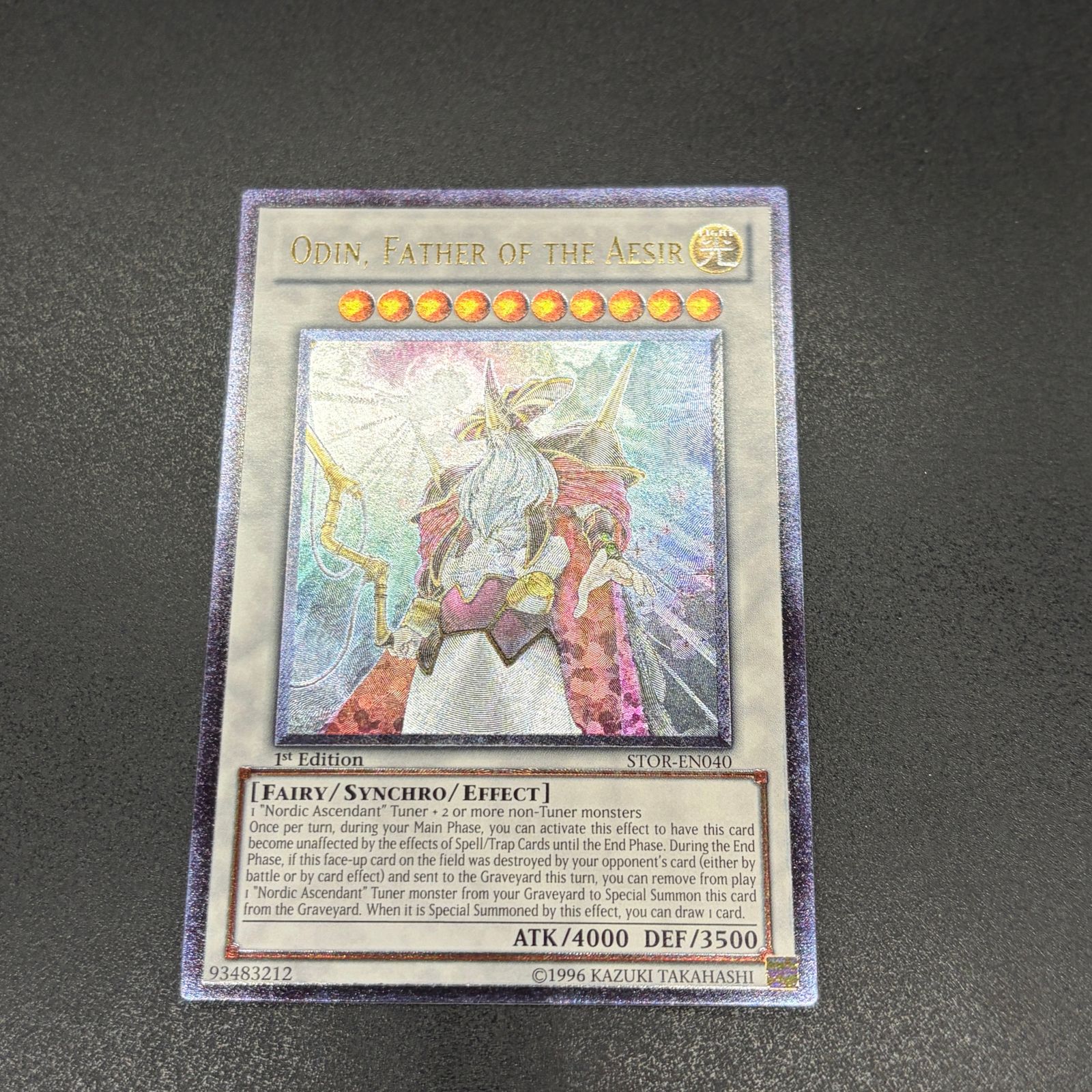 PSA8 遊戯王 極神聖帝オーディン 英語版 1st 1EDゴースト ホロ 遊戯王