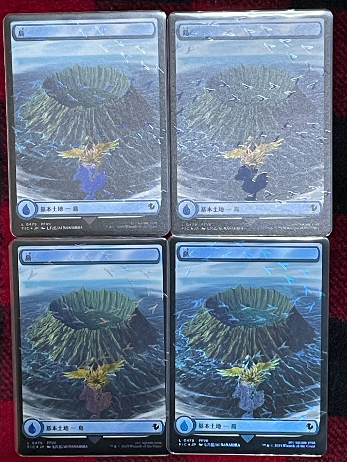 チョコボバンドル 基本土地Foil 各16枚 80枚セット 日本語 mtg