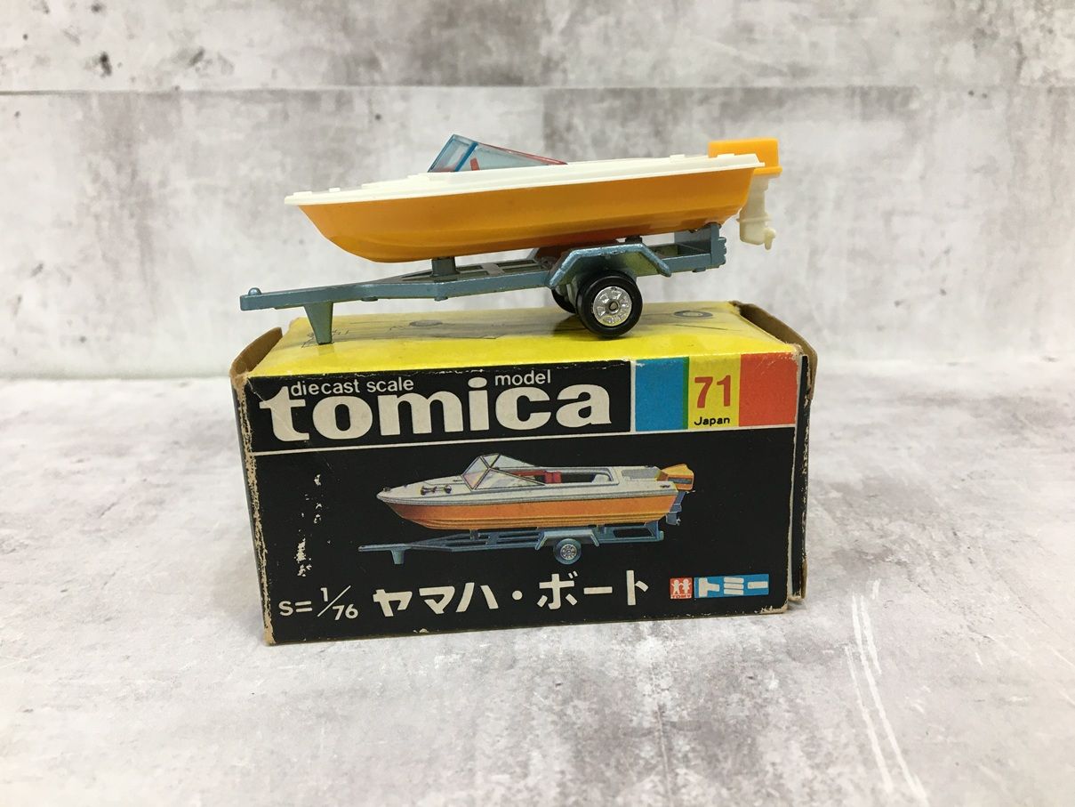 8883 トミカ 黒箱 No71 ヤマハ・ボート 日本製 イエロー ヤマハ ボート