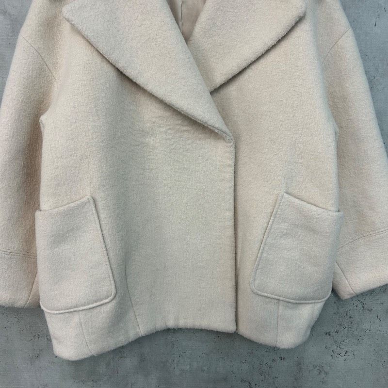 SNIDEL スナイデル ビッグカラー コクーン ショートコート ピーコート