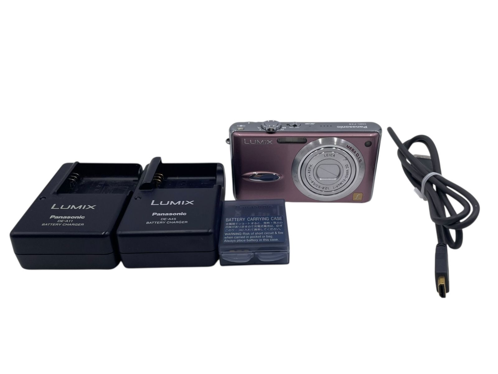 極美品】Panasonic DMC-FX01 デジタルカメラ 充電器付 ピンク