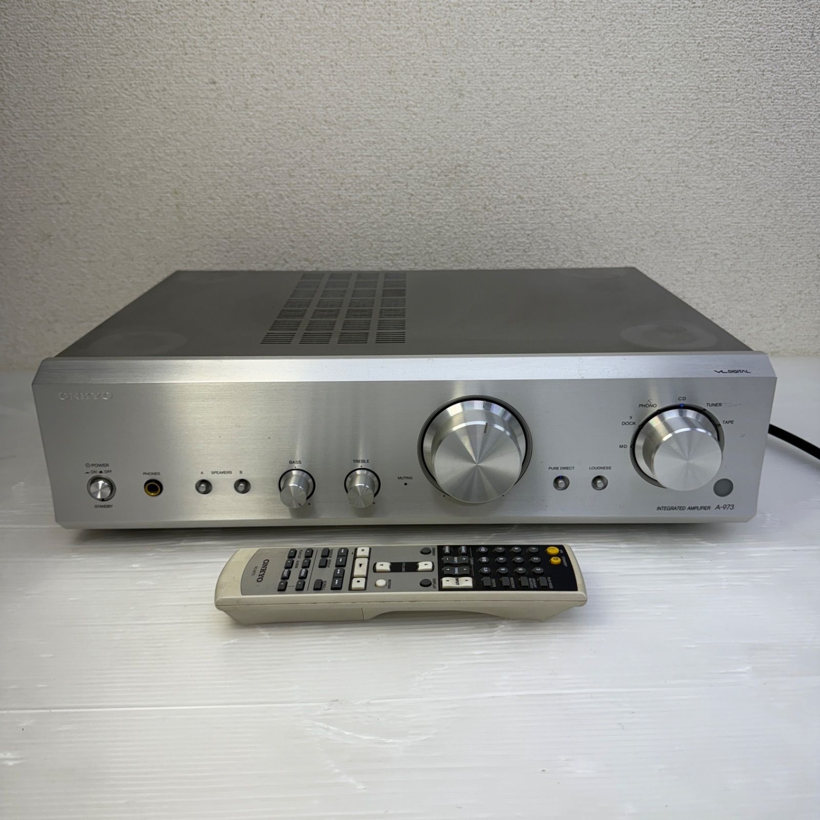 ☆ONKYO A-973☆プリメインアンプ オンキョー オーディオ機器 - メルカリ