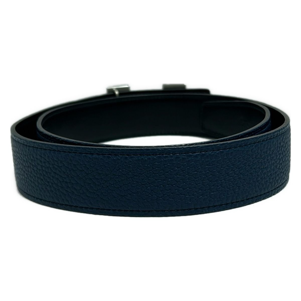 HERMES(エルメス) ベルト Hベルト ネイビー レザー - メルカリ