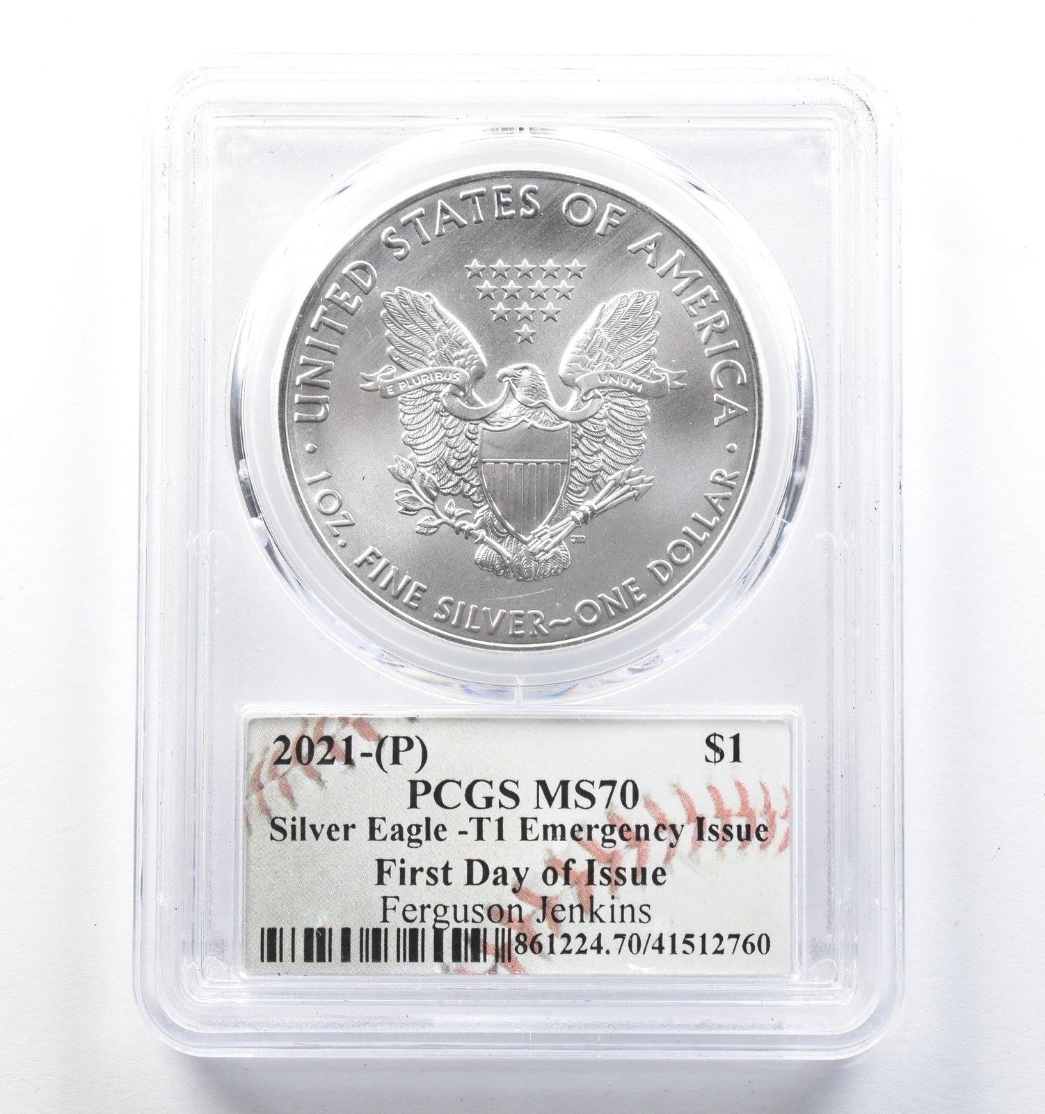 アメリカ リバティ銀貨2019年 PCGS MS70 2019 アメリカン シルバー