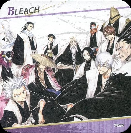 BLEACH ブリーチ アートコースター2種 新旧 護廷十三隊 集合イラスト
