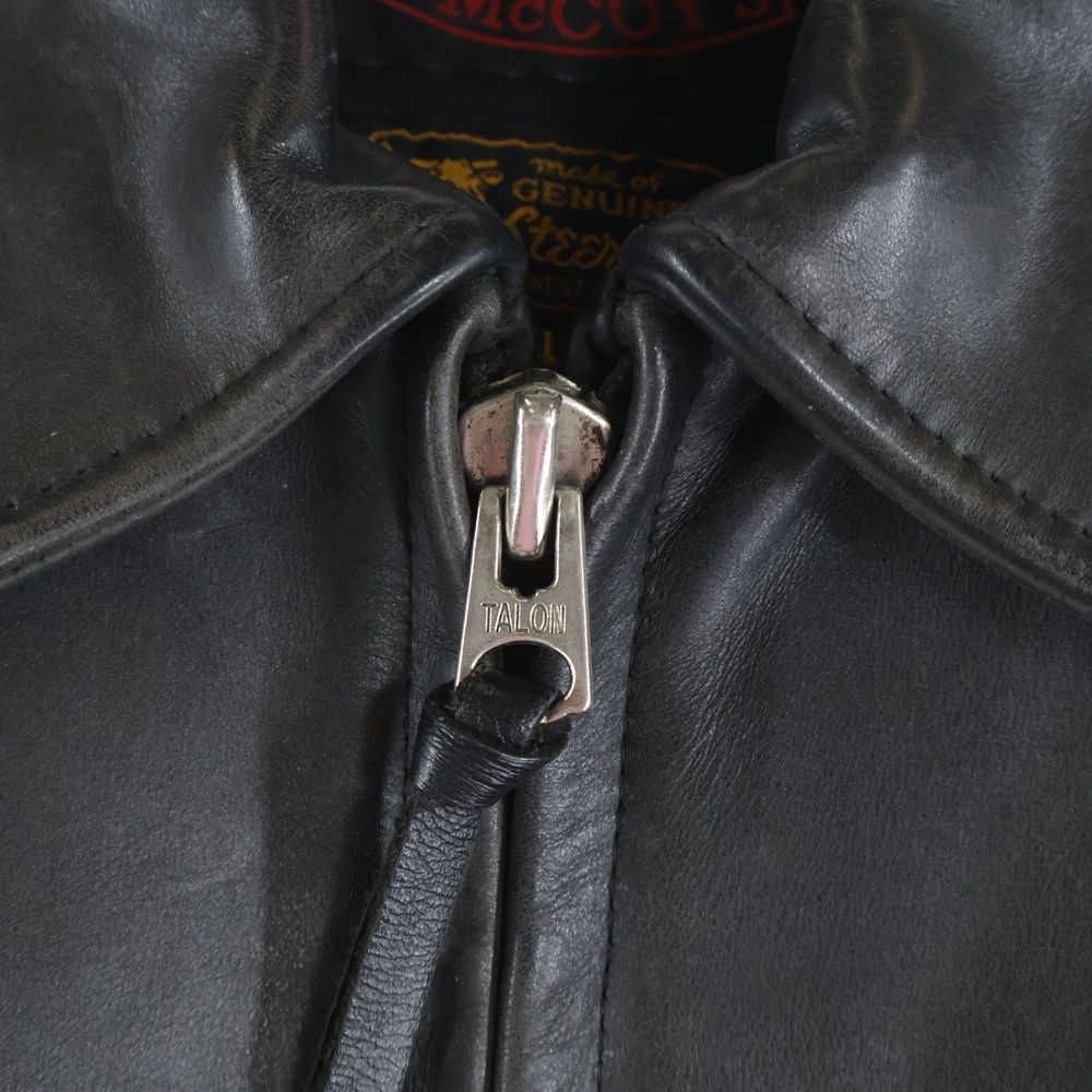 B-McCOY'S Steerhide シングルライダースジャケット 本革 牛革 NO