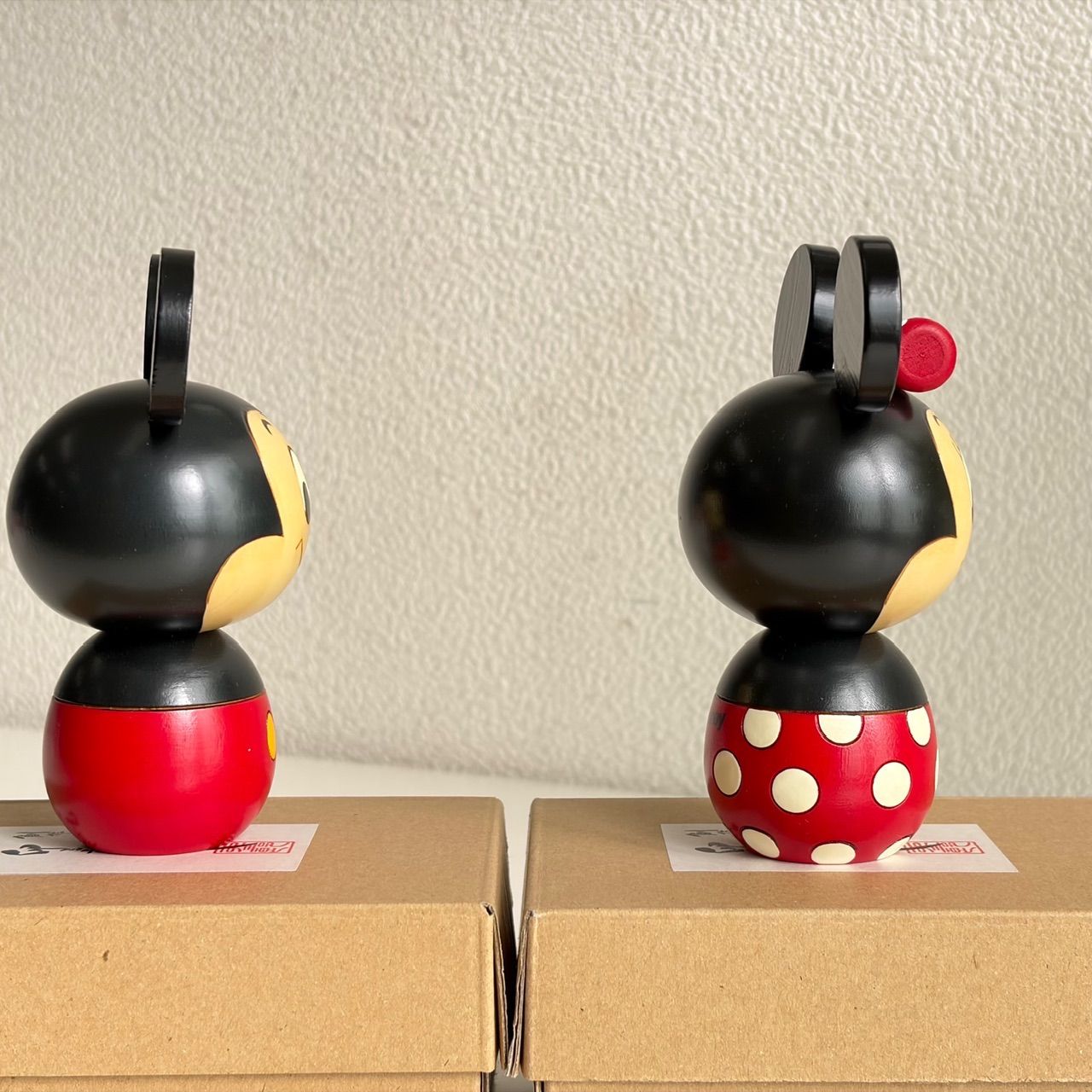 美品】卯三郎こけし ディズニー公式コラボ ミッキー＆ミニー こけし
