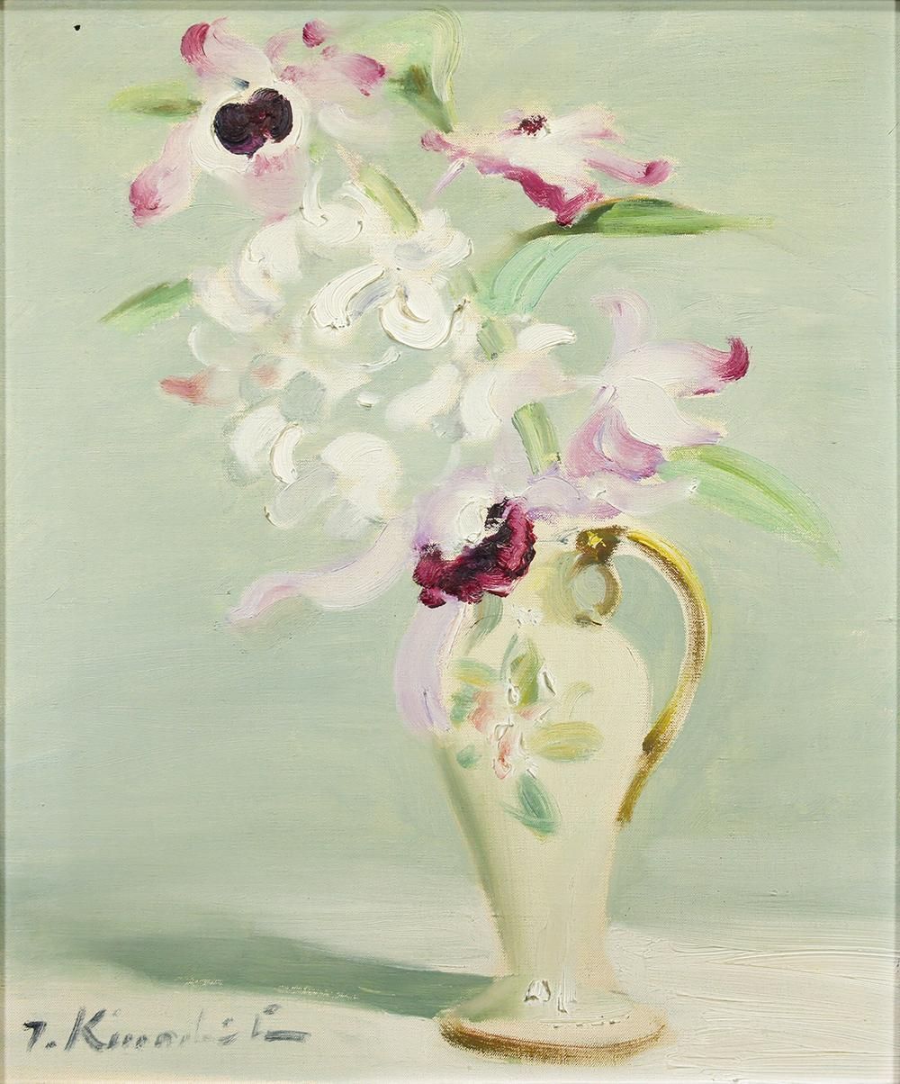 バラの花 油彩画 ・木下孝則画伯作 バラの花 油彩画 ・木下孝則画伯作