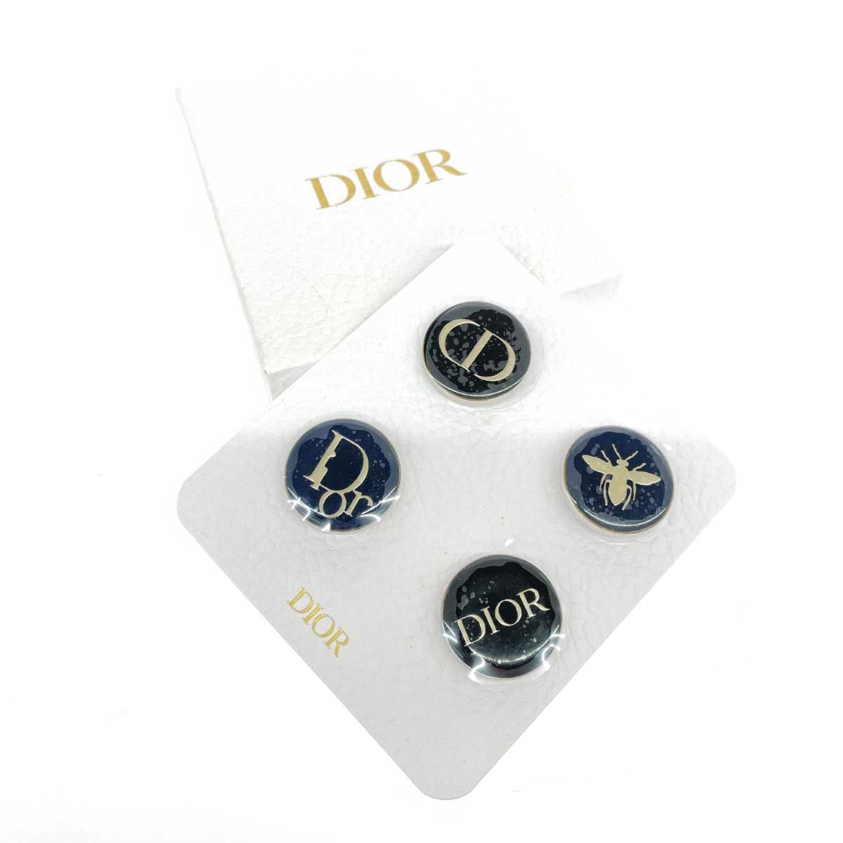 Christian Dior クリスチャンディオール ピンバッチ4点セット ブローチ