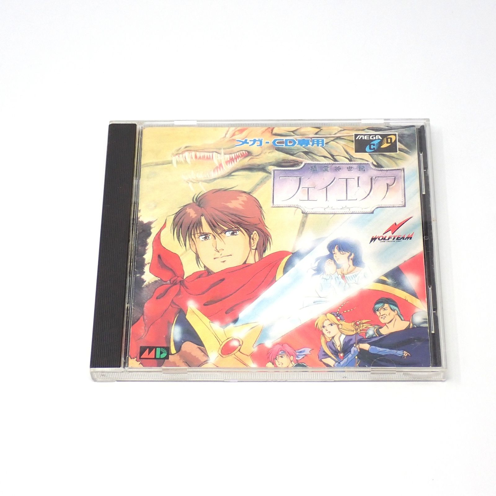 精霊神世紀フェイエリア メガドライブCD WOLF TEAM 箱・説明書あり