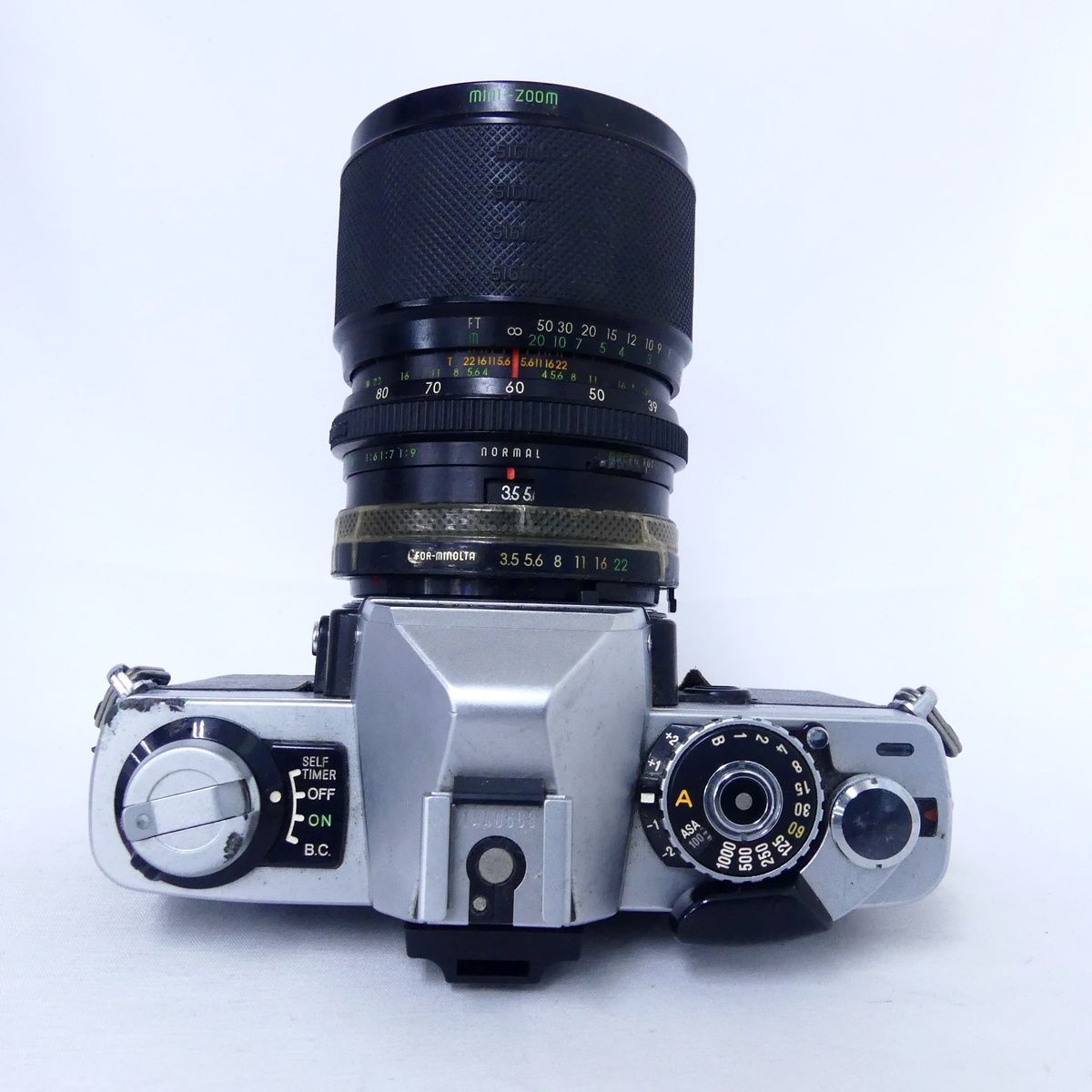 MINOLTA XG-E +レンズ3本セット MF ズーム、単焦点【動作確認済