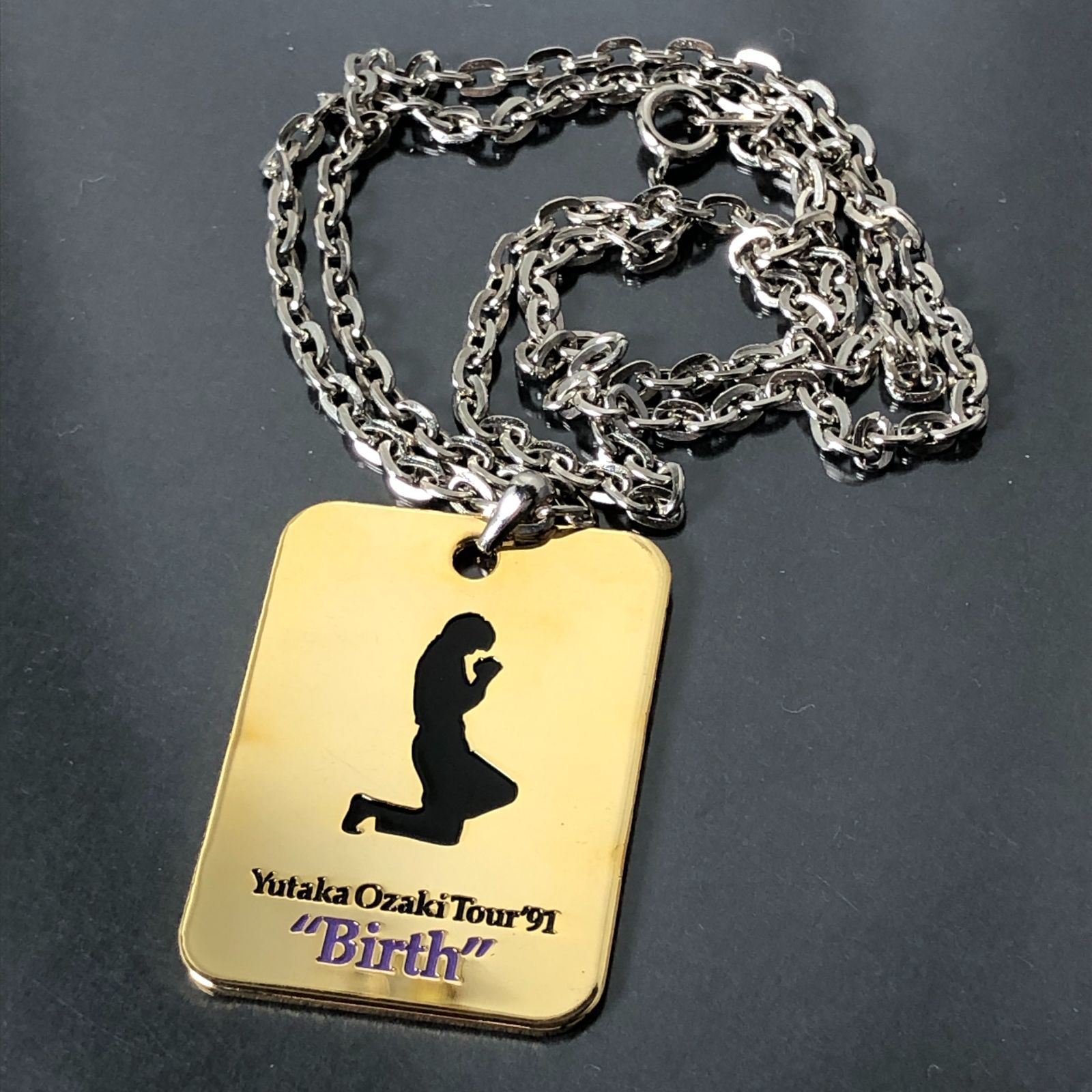 ネックレス 尾崎豊 Tour'91 Birth OZAKI BIRTH バース ゴールドカラー