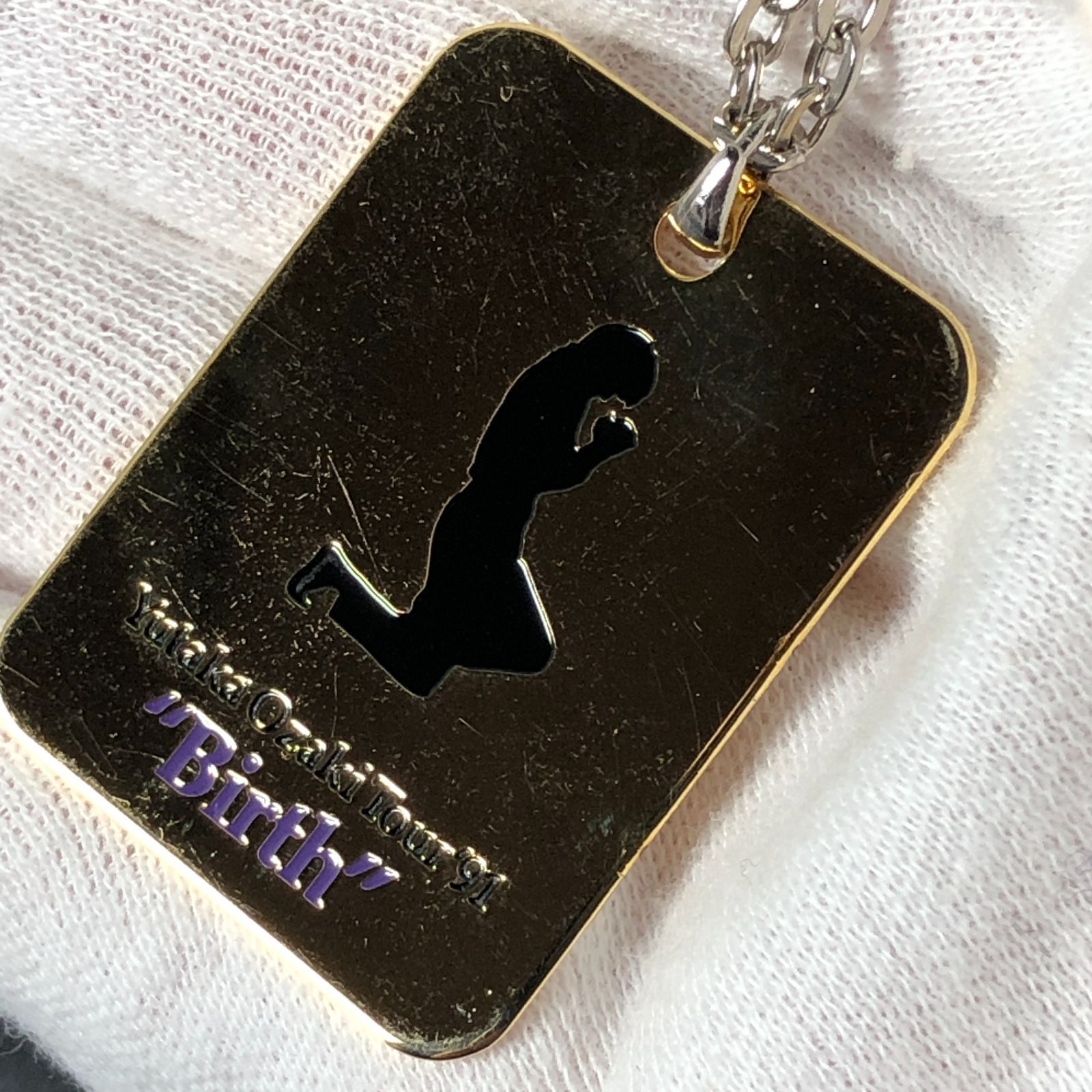 ネックレス 尾崎豊 Tour'91 Birth OZAKI BIRTH バース ゴールドカラー