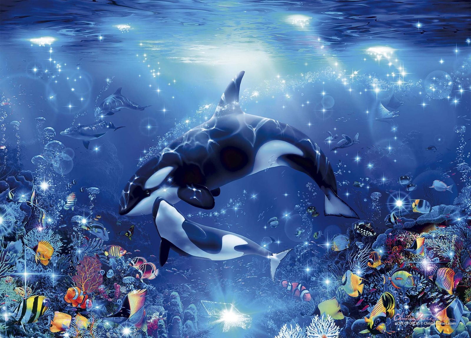 ラッセンMOTHER'S LOVE ジグソーパズル KONAMI ラッセンMOTHER'S LOVE