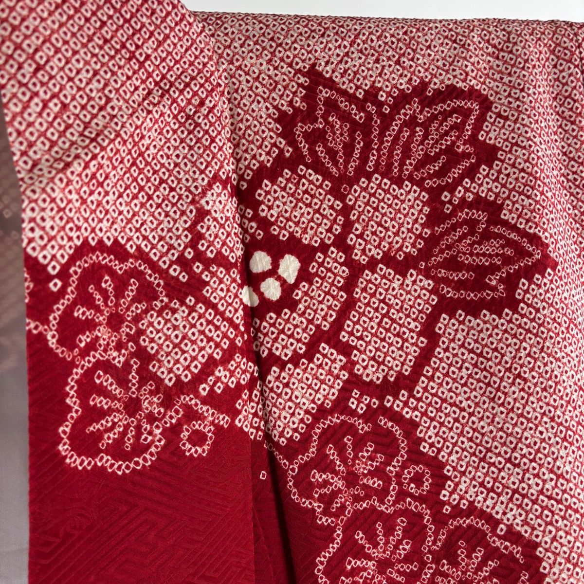 美品】 振袖 身丈156cm 裄丈65cm M 袷 袋帯フルセット 鈴乃屋 牡丹 梅