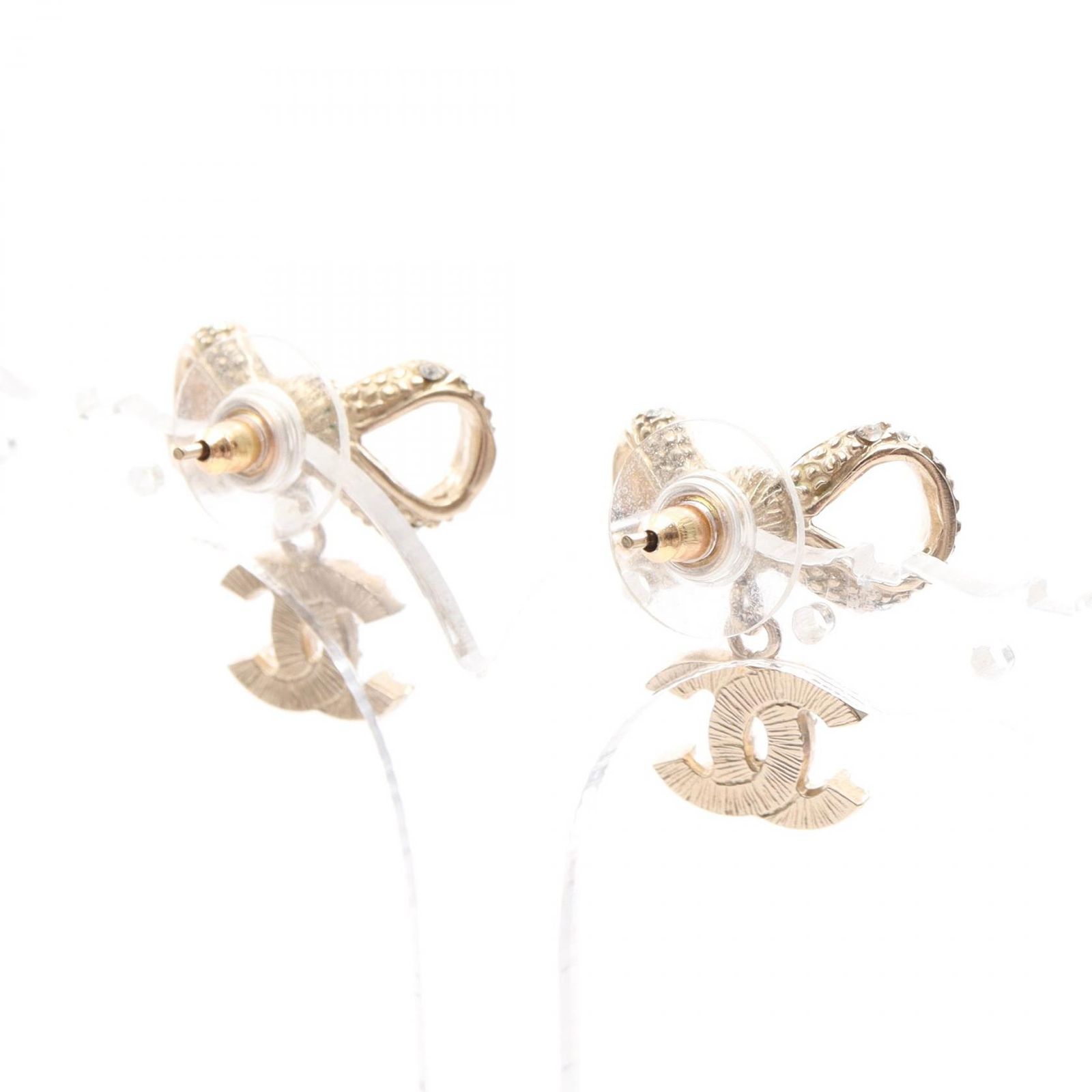 CHANEL シャネル ココマーク リボン ピアス - メルカリ