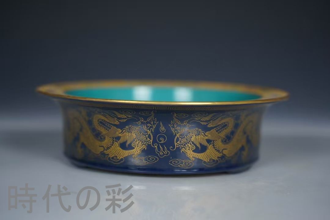 清乾隆年製款 七宝彩 嬰戯図 折沿水洗』中国古美術 唐物 骨董品 工芸