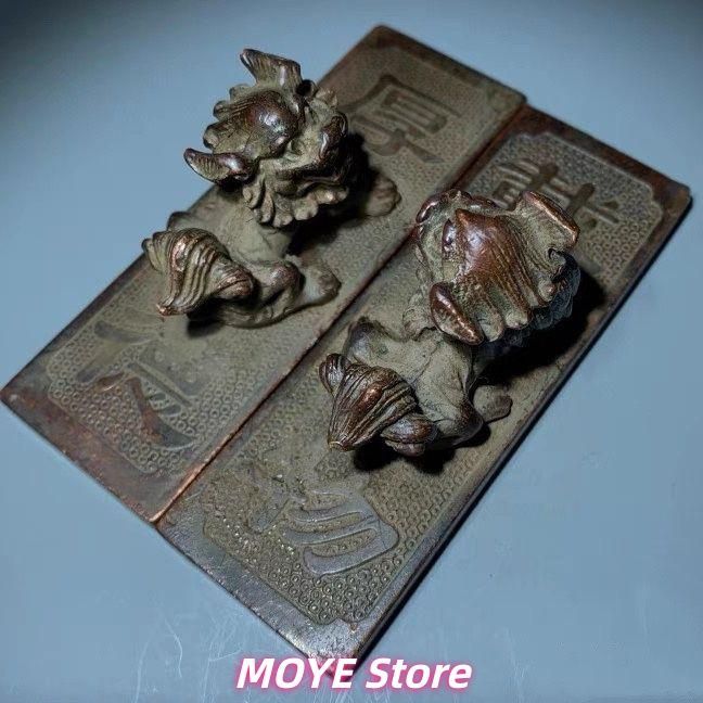 厚徳載物獅子 鎮尺 筆置き 書道具 文房具 工芸品 美術品 zw0128 - メルカリ