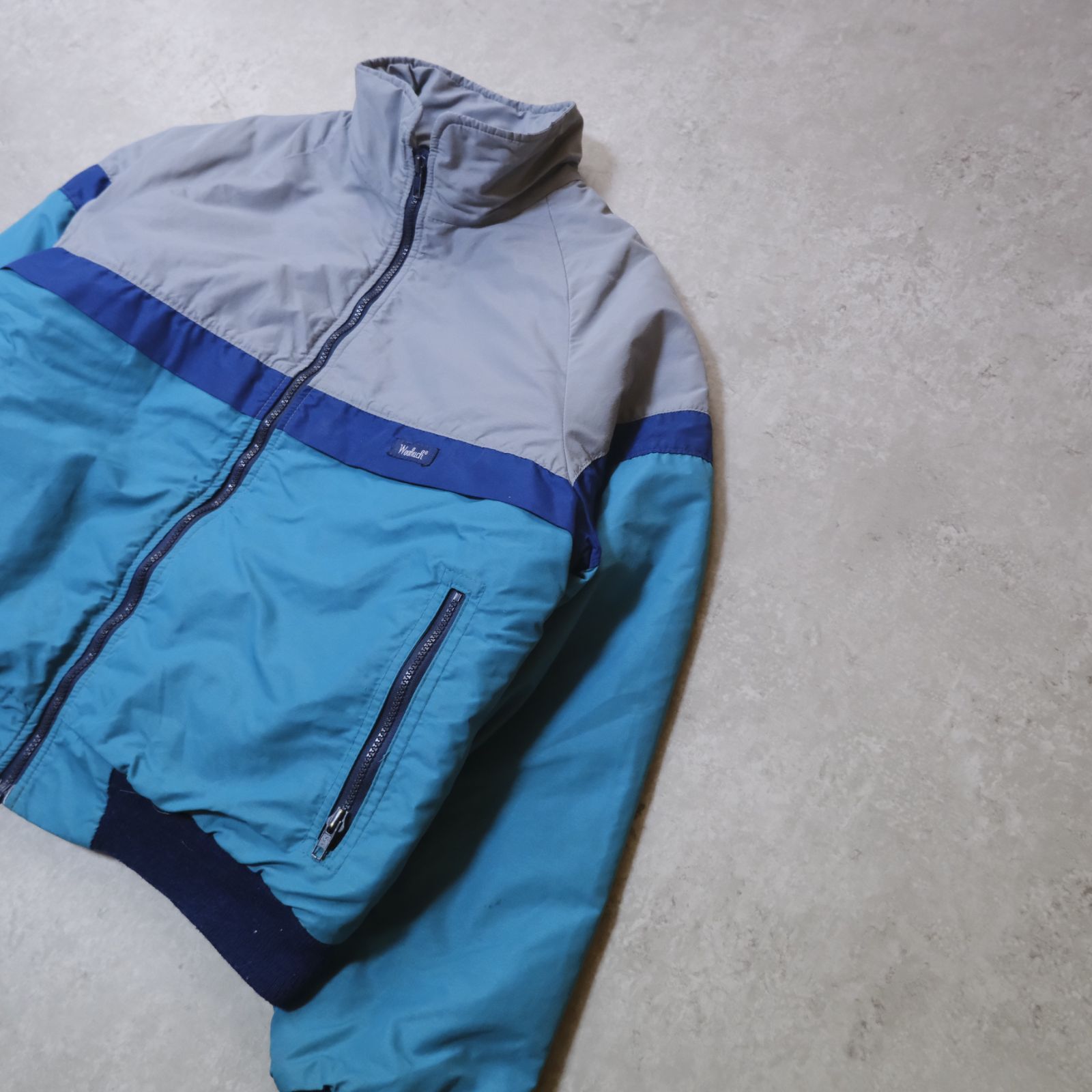 USA製 80s Woolrich ナイロンシェル ブルゾン L USA製 80s Woolrich