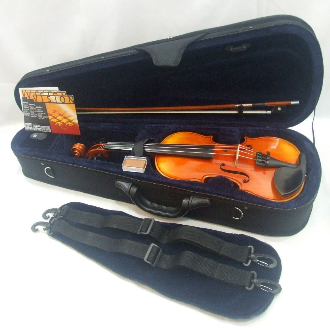 スズキバイオリン 1/2 No520 1990年 フェルナンブーコ未使用弓 ケース