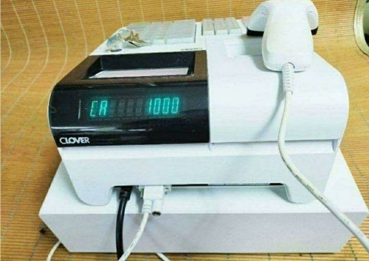 クローバーレジスター JET-670スキャナ付き PC連携送料込 900733