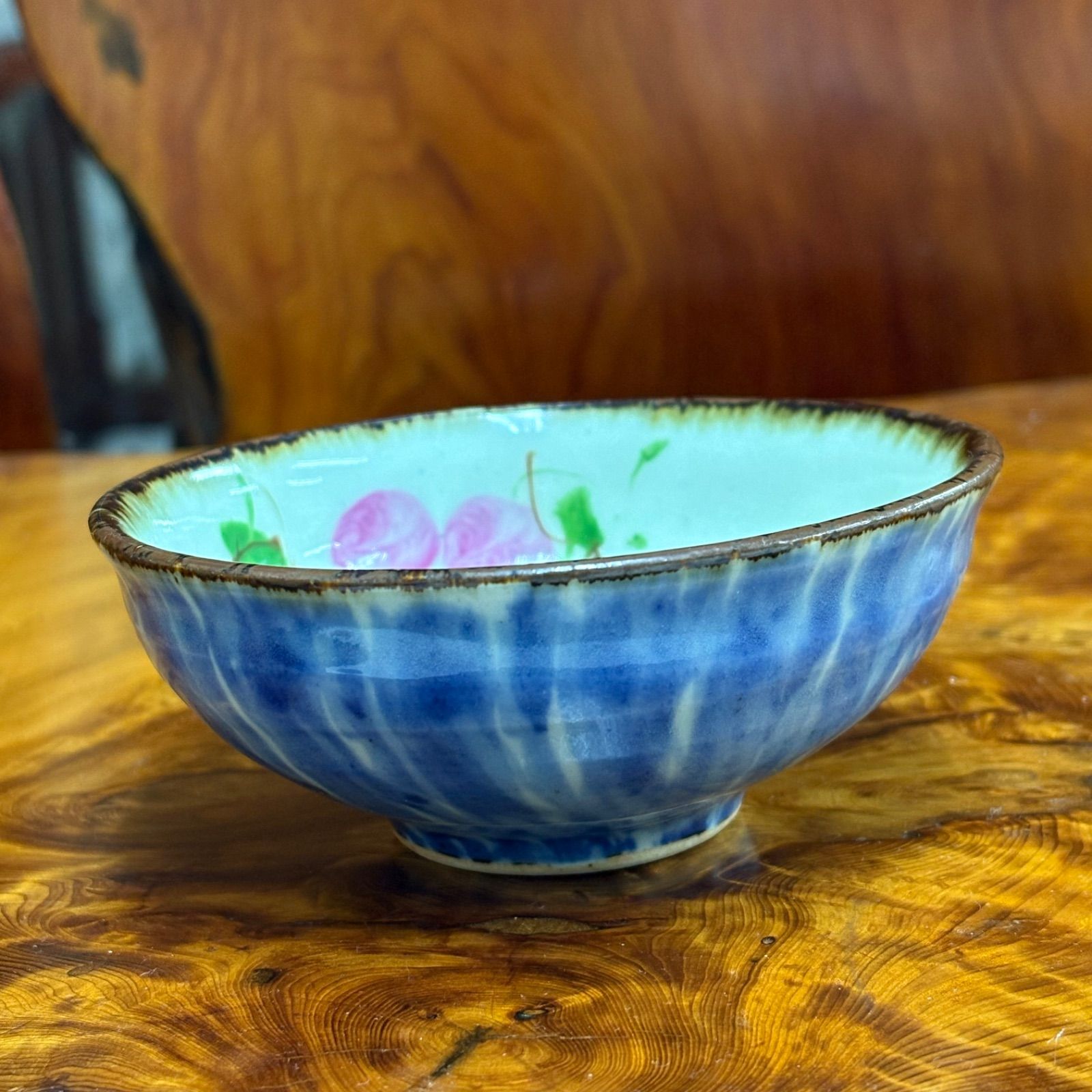 斉山窯 太田恵 波佐見焼 鉢 花柄 陶磁器 手描き カップ 作家物 茶道具