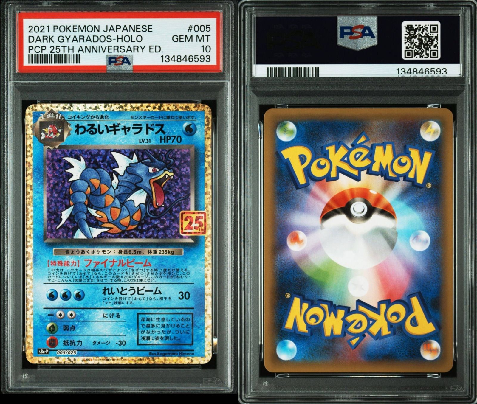 PSA10 3連番】MレックウザEX 024/025 わるいギャラドス 005/025 ひかる