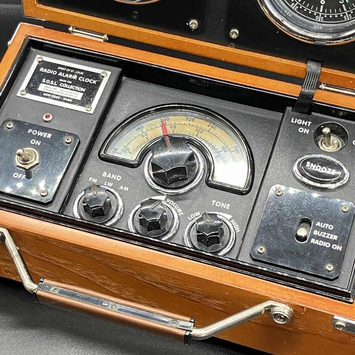 スピリット オブ セントルイス ※訳あり AM/FMラジオ アラーム時計