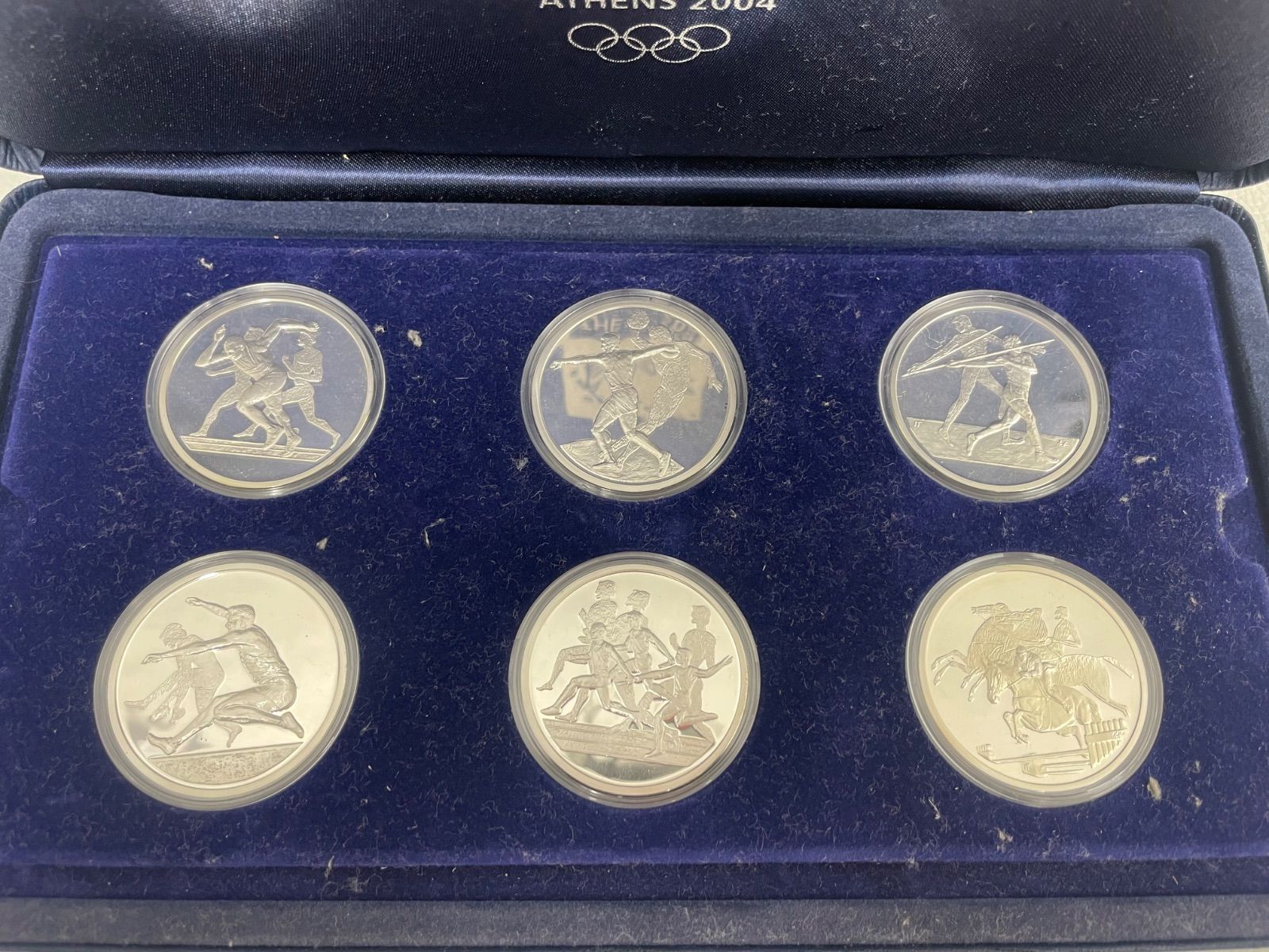 銀貨 2004年アテネオリンピック競技大会の公式記念コイン6種セット②