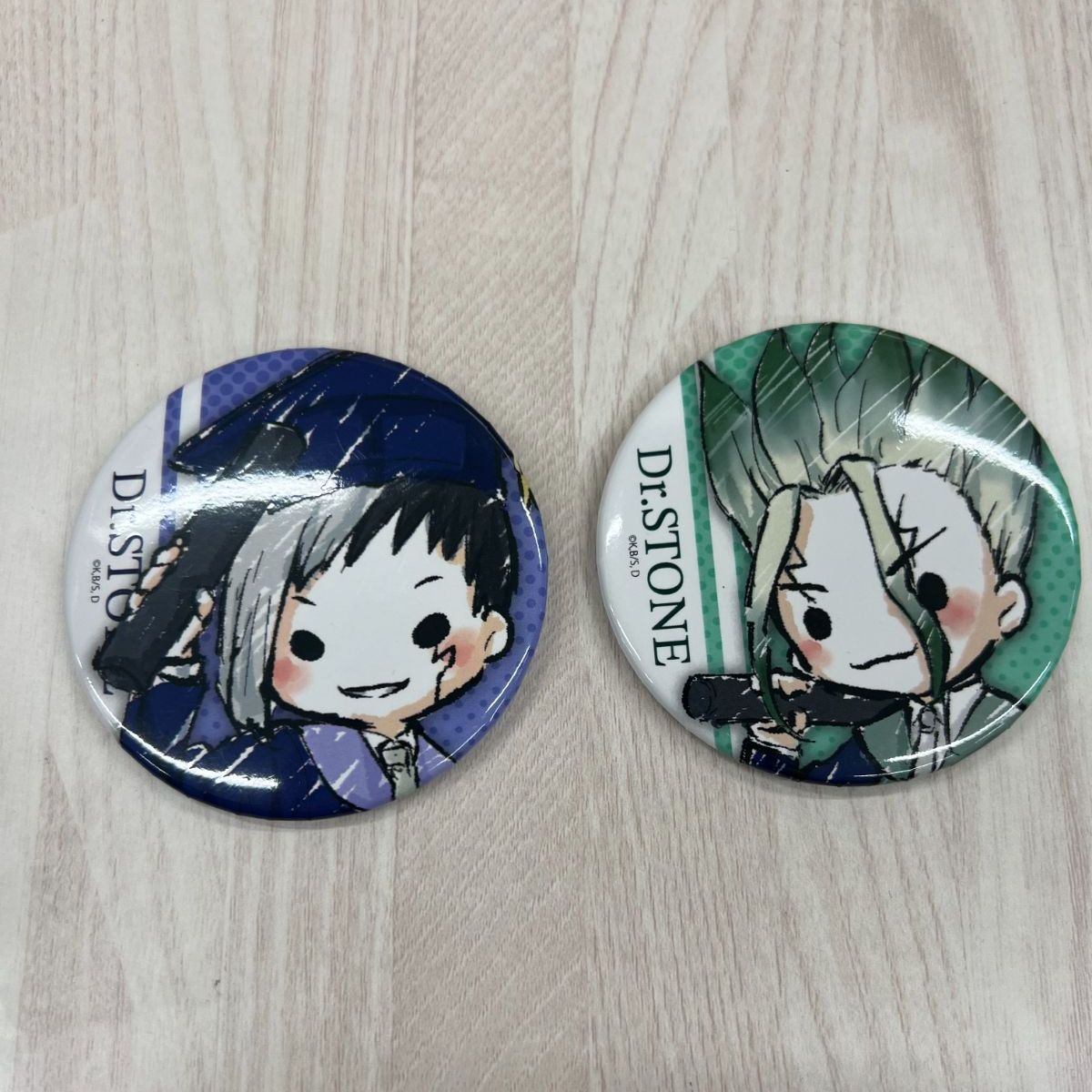 Dr,STONE 缶バッジ 石神千空 あさぎりゲン - メルカリ
