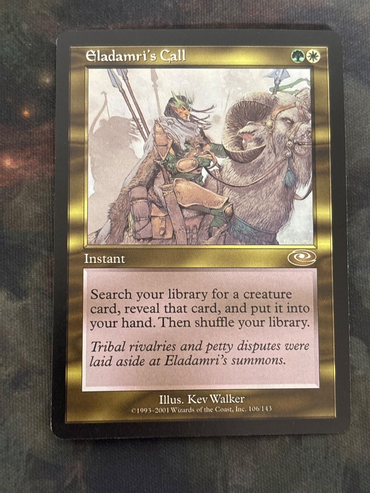 MTG 葉の王エラダムリー 中国語1枚 エラダムリーの呼び声/Eladamri's