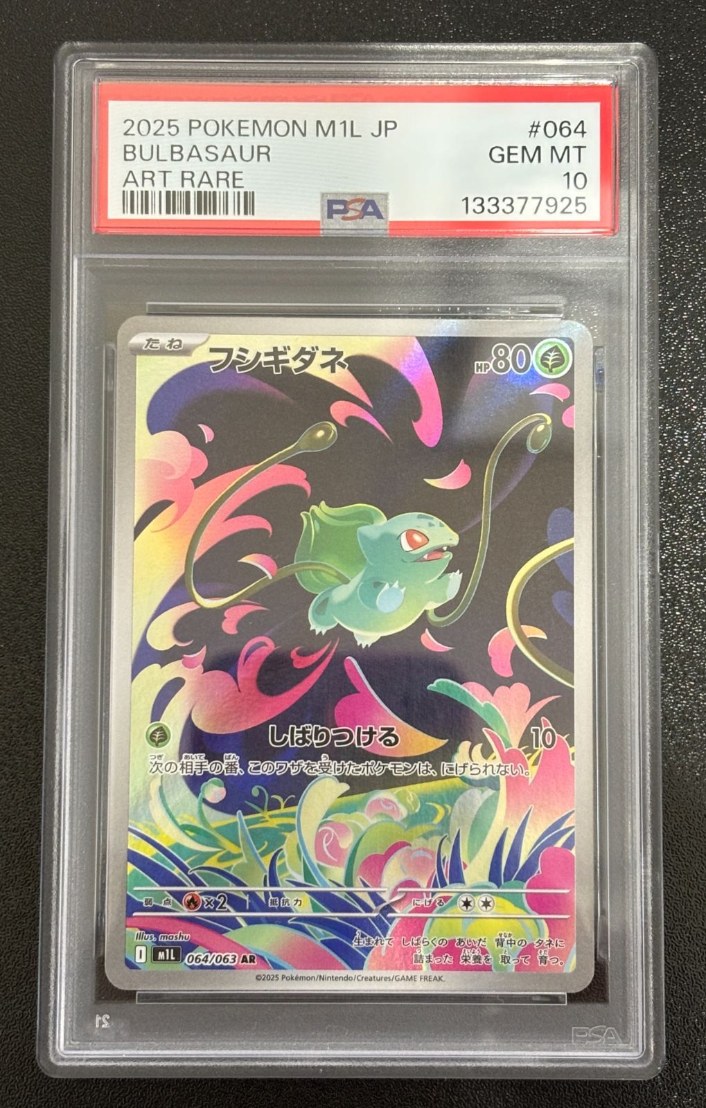 2025 ポケモンカード フシギダネ #064 ART RARE PSA10 PSA10