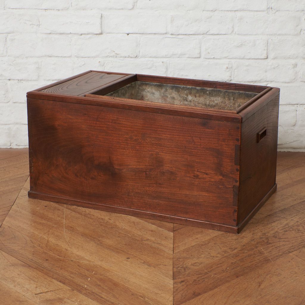 欅 関東長火鉢 囲炉裏 引出し付き 民芸 茶道具 火道具 古民家 座卓