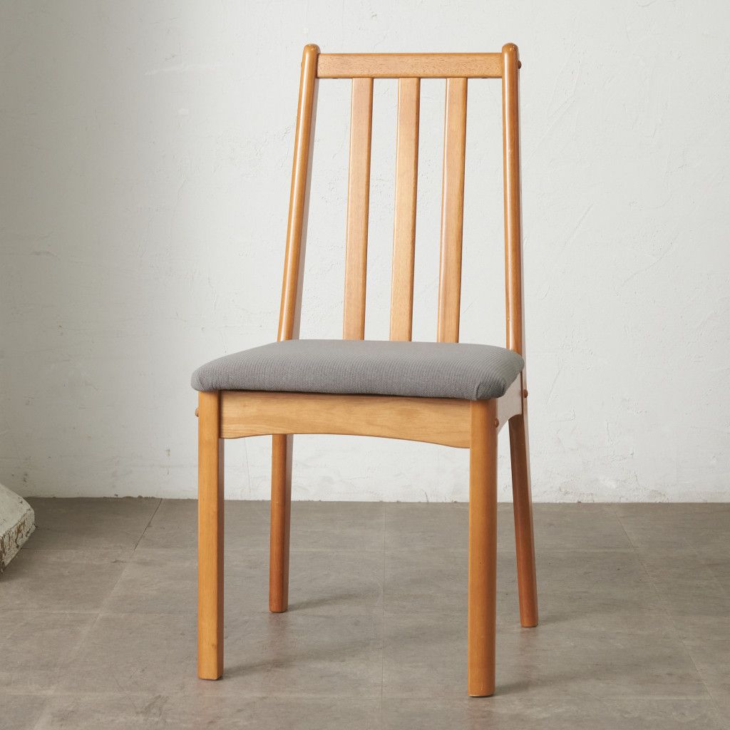 張替済 イギリス ヴィンテージ ダイニングチェア 木製 ビーチ 椅子