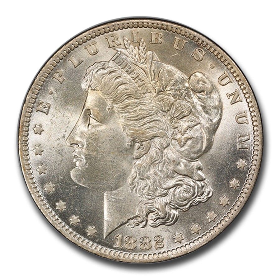 1882-O/S モルガン・ダラー MS-63 PCGS (Strong) - メルカリ