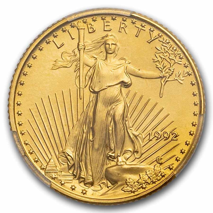 1992年 1/10オンス アメリカンゴールドイーグル MS-69 PCGS - メルカリ