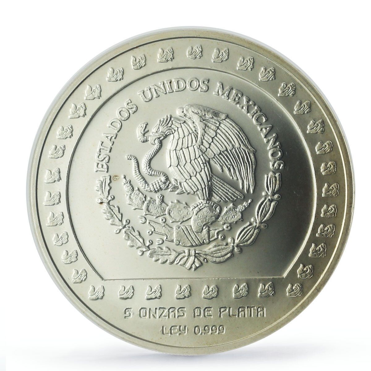 メキシコ 10000 ペソ プレコロンビーナ ピエドラ デ ティゾック MS67