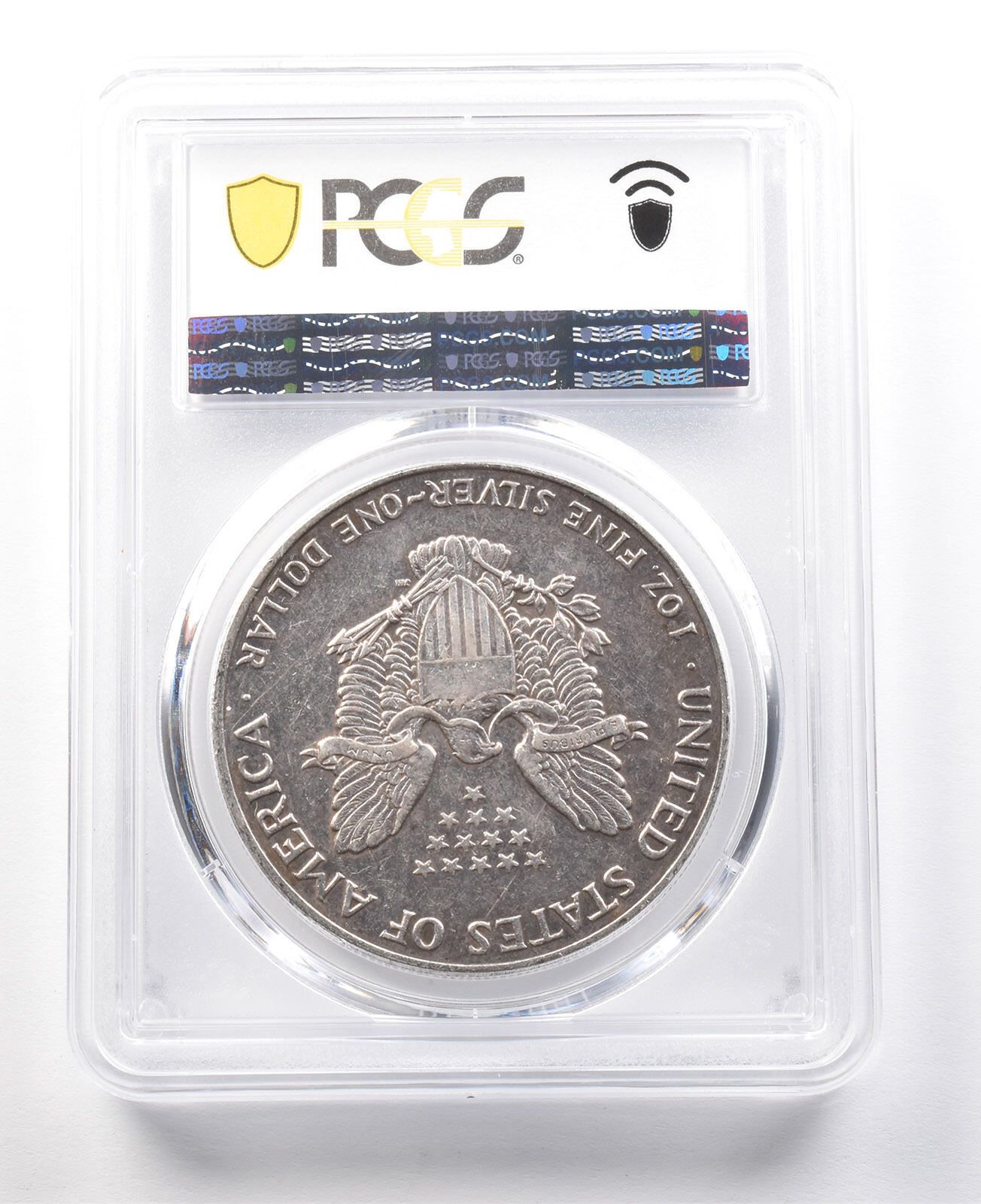 1990年 アメリカン シルバー イーグル AU50 PCGS ローボール *8050