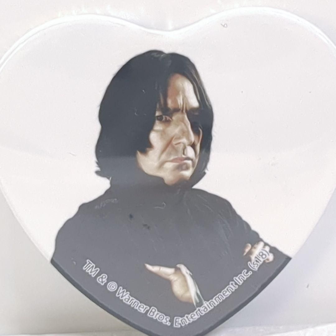 ハリー・ポッター セブルス スネイプ 先生 ハート型 缶バッジ 2点