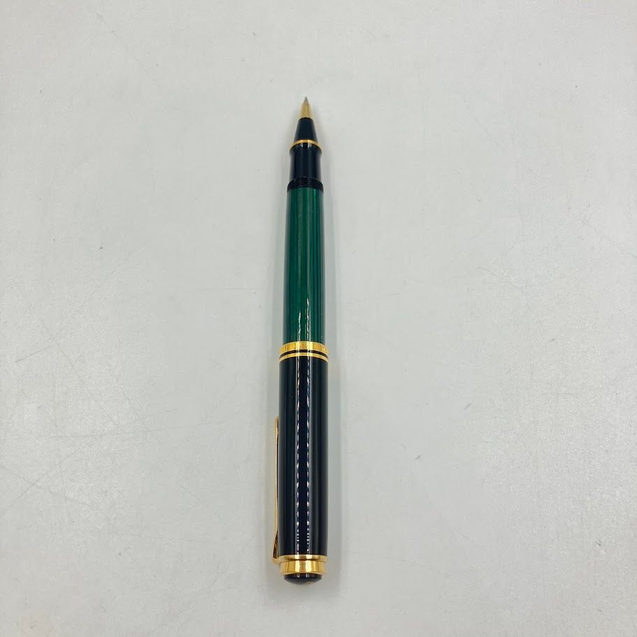 ペリカン ボールペン スーベレーン R600 グリーンストライプ ローラー