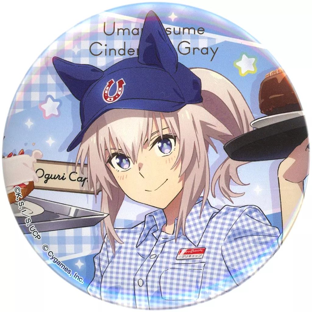 中古】バッジ・ピンズ オグリキャップ 75mm缶バッジ 「ウマ娘