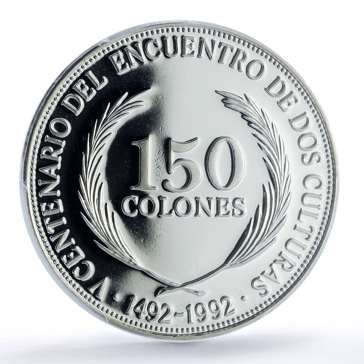 エルサルバドル 150 コル ディスカバリーアメリカ KM-160 シップ MS 69