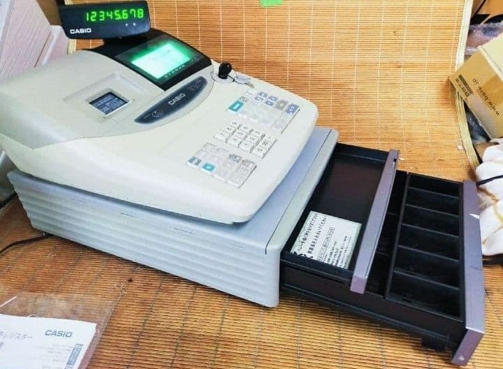 カシオレジスター TE-120 フル設定込み 送料無料 人気機種 400000