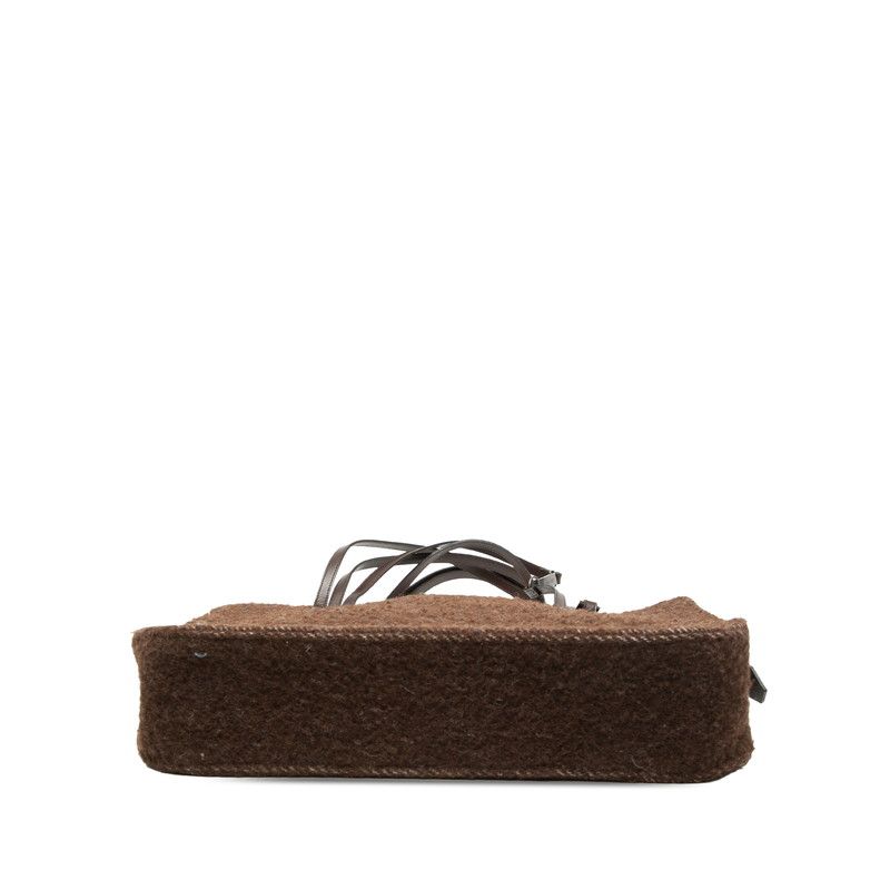 シャネル ロゴ ハンドバッグ トートバッグ ショルダーバッグ ブラウン