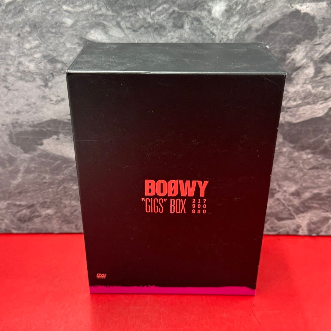 □限定版 BOOWY ”GIGS”BOX 8枚組 邦楽DVD 三方背BOX 限定発刊
